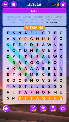 wordscapes search level 228