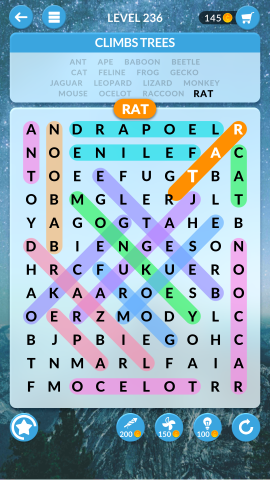 wordscapes search level 236