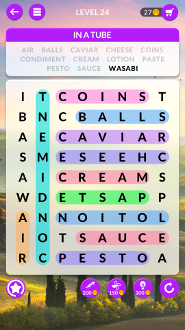 wordscapes search level 24