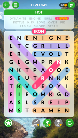 wordscapes search level 241