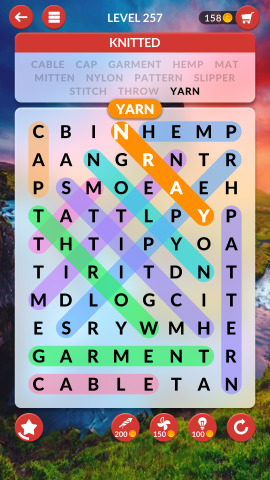 wordscapes search level 257