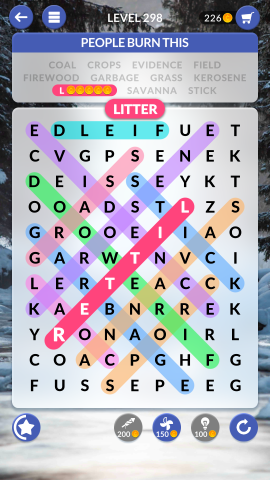 wordscapes search level 298