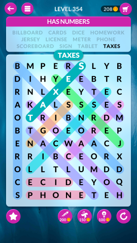 wordscapes search level 354