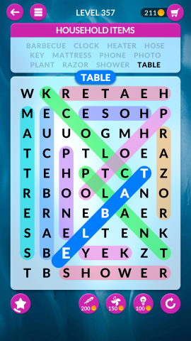wordscapes search level 357