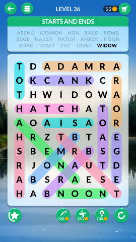 wordscapes search level 36