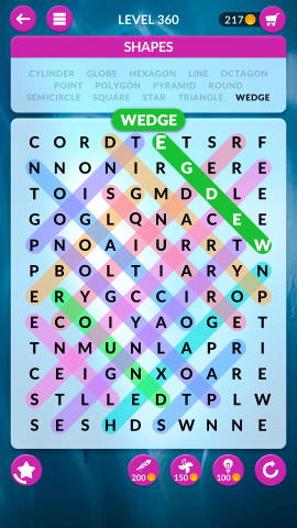 wordscapes search level 360