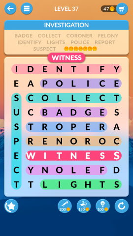 wordscapes search level 37