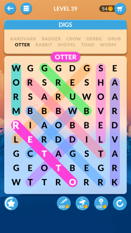 wordscapes search level 39