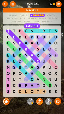 wordscapes search level 406