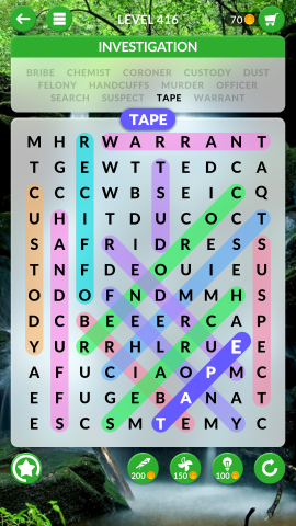 wordscapes search level 416