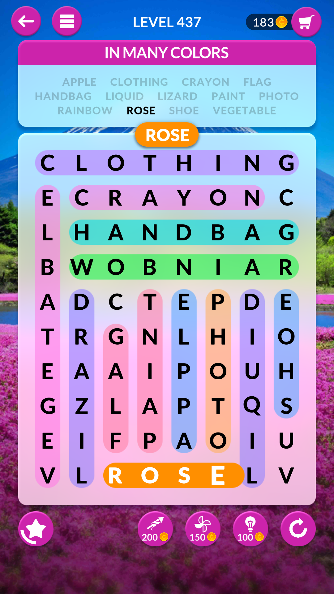 wordscapes search level 437