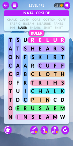wordscapes search level 491