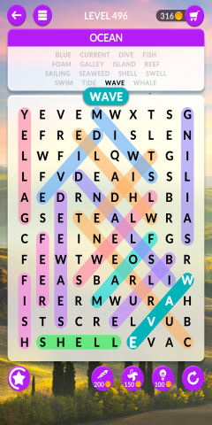 wordscapes search level 496