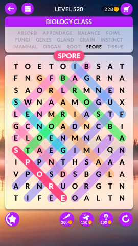 wordscapes search level 520