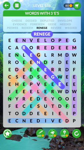 wordscapes search level 536