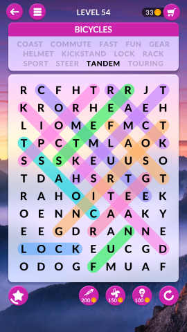 wordscapes search level 54