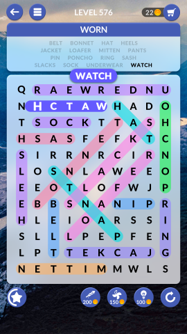 wordscapes search level 576