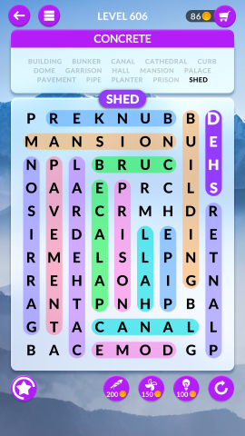 wordscapes search level 606