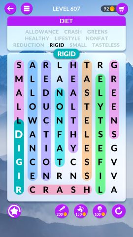 wordscapes search level 607