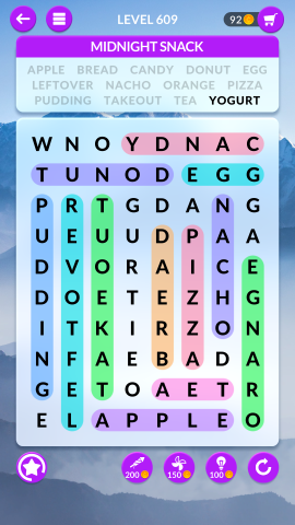 wordscapes search level 609