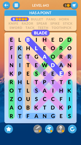wordscapes search level 643