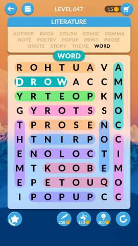 wordscapes search level 647