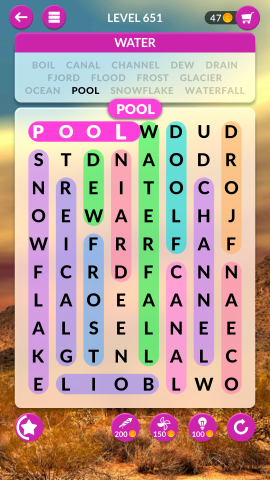wordscapes search level 651