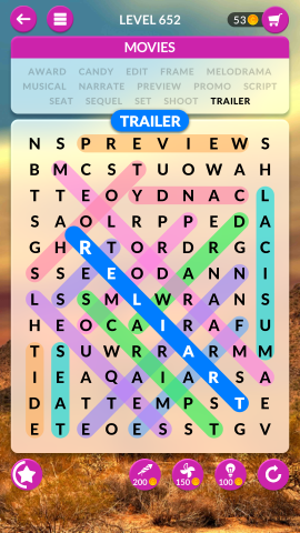 wordscapes search level 652