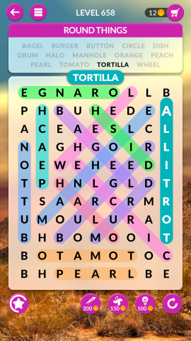 wordscapes search level 658