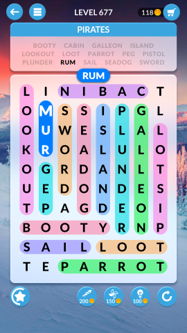 wordscapes search level 677