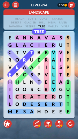 wordscapes search level 694