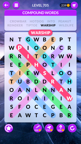 wordscapes search level 705