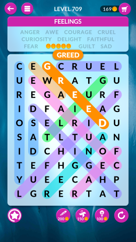 wordscapes search level 709