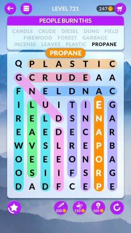 wordscapes search level 721