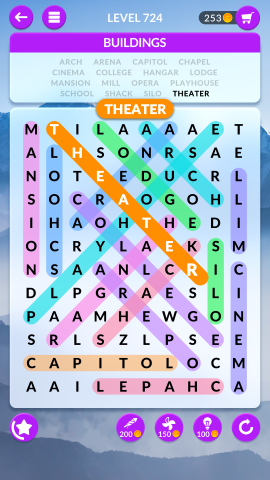 wordscapes search level 724