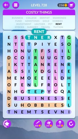wordscapes search level 728