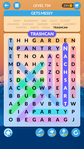 wordscapes search level 734