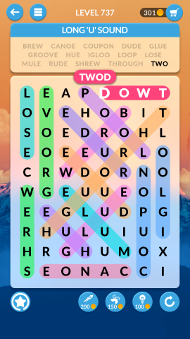 wordscapes search level 737