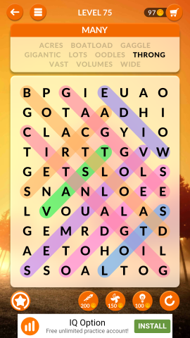 wordscapes search level 75