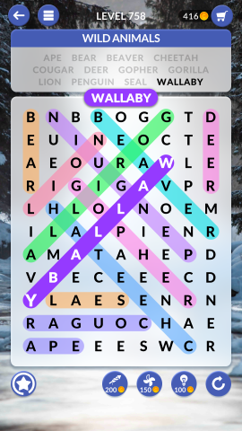 wordscapes search level 758