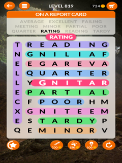 wordscapes search level 819