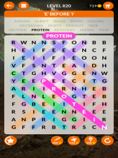 wordscapes search level 820