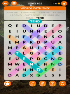 wordscapes search level 825