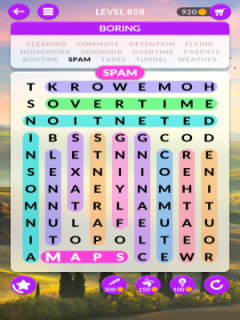 wordscapes search level 858