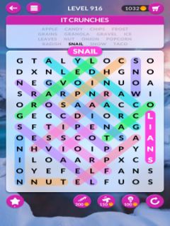 wordscapes search level 916