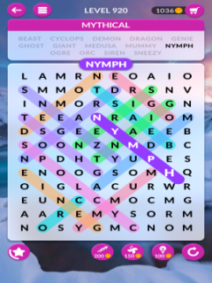wordscapes search level 920