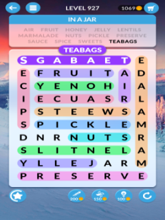 wordscapes search level 927