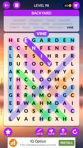 wordscapes search level 98