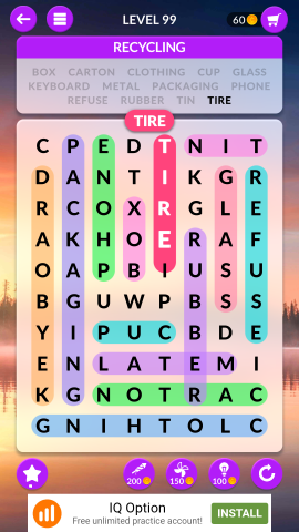 wordscapes search level 99